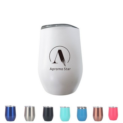 12 Oz. Insulated Travel Tumbler with Clear Lid