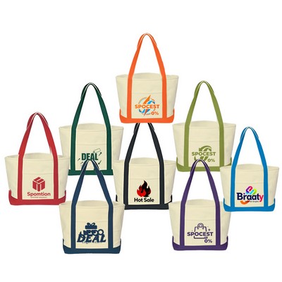 Full Color Large 24 oz. Cotton Canvas Tote Bag