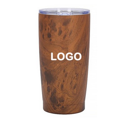 Wood Grain Stainless Steel Insulated Cup-20oz.