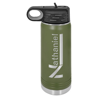Polar Camel 20 oz. Olive Green Water Bottle