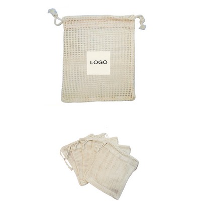 Reusable Cotton Mesh Bag 15.8" L x 17.7" W