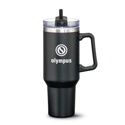 Compeer Handle Travel Mug w/Straw - 40oz