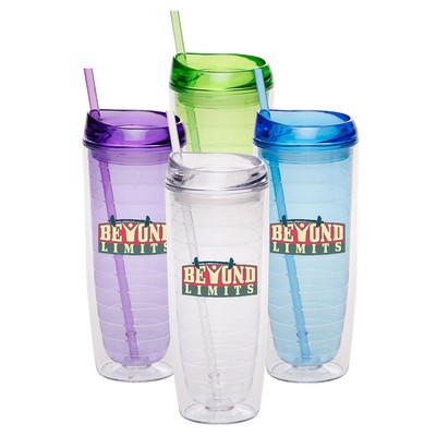 20 Oz. Tall Double Wall Orbit Acrylic Bottles