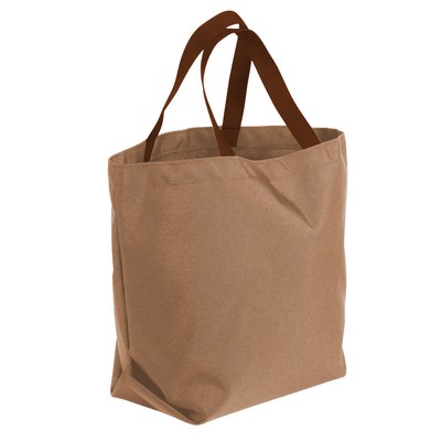USA & Union Made 600D Poly Convention Expo Tote Bag (19"x13"x5")