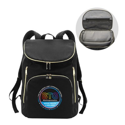 Deluxe Nylon Travel Computer Backpack