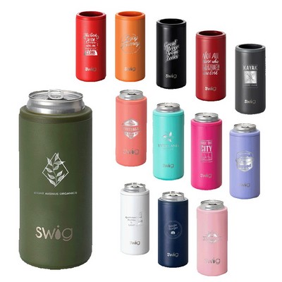 Swig® 12 Oz. Premium Skinny Can Cooler (Laser)