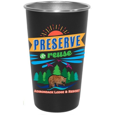 16 Oz. Single Wall Pint XD Tumbler w/Rolled Rim