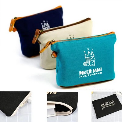 Large Canvas Travel Cosmetic Bag