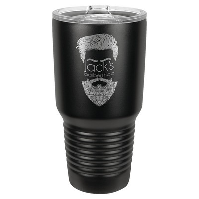 Polar Camel 30 oz. Full Black Ringneck Tumbler with Slider Lid