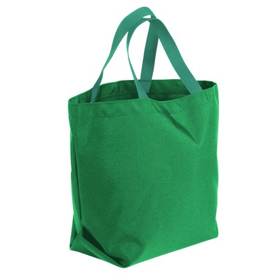 USA & Union Made 600D Poly Convention Expo Tote Bag (14"x15"x3")