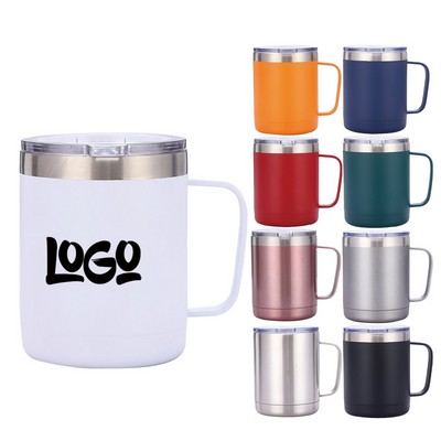 10oz Stainless Steel Insulated Travel Mug with Handle