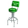24" Counter Stool w/Back Seat Logo