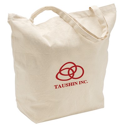 12 oz Cotton Canvas Tote Bag: 20" W x 17.5" H