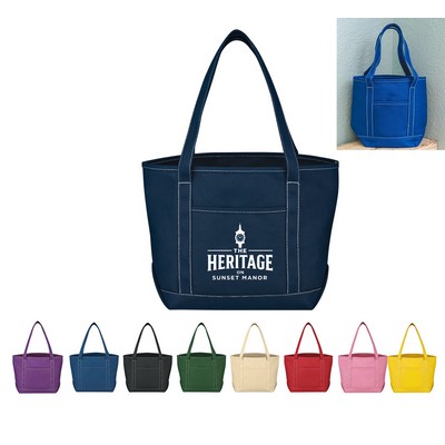 Full Color MEDIUM 24 OZ. COTTON CANVAS YACHT TOTE BAG