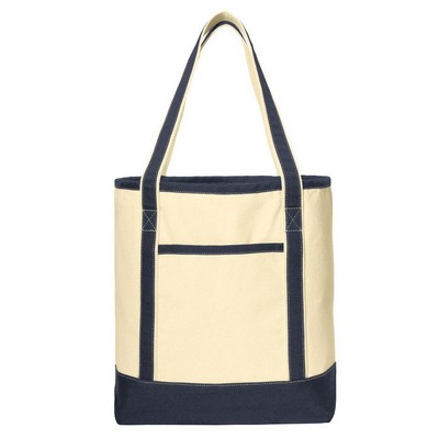 Port Authority® Large Cotton Canvas Tote.