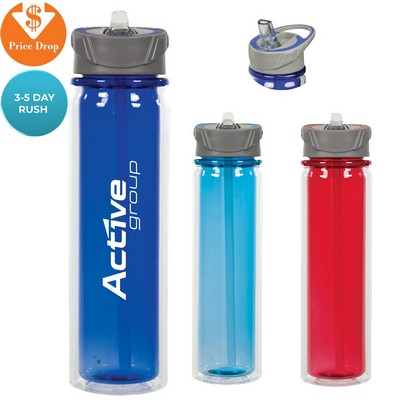 20 Oz Hydrate Double Wall Tritan Water Bottle