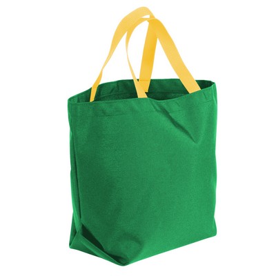USA & Union Made 600D Poly Convention Expo Tote Bag (17"x15"x5")
