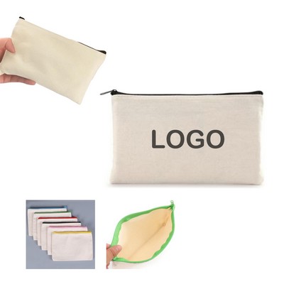 Canvas Zipper Pen Case