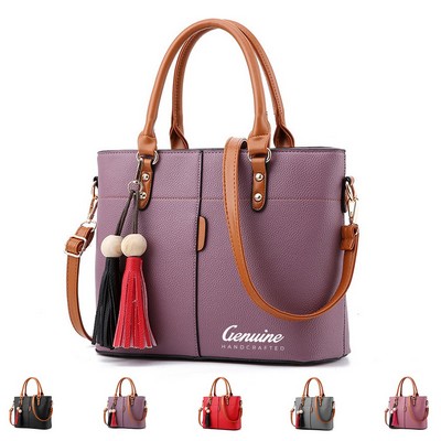 Leather Laptop Tote Bag