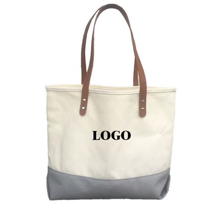 Colorful Patchwork Commuting Canvas Tote Bag