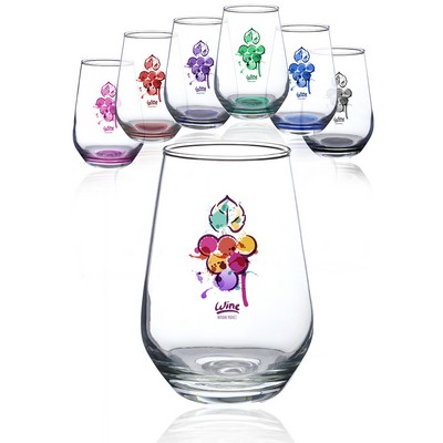 16 oz. Vaso Silicia Stemless Wine Glasses