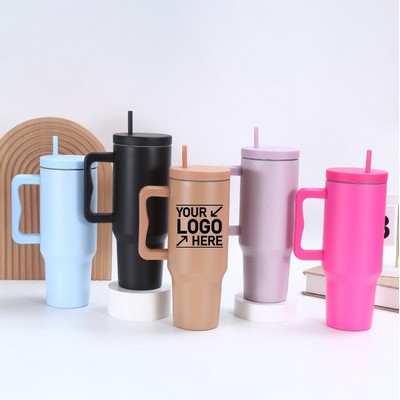 40oz Double Wall Stainless Steel Vacuum Insulated Travel Mugs with Handle