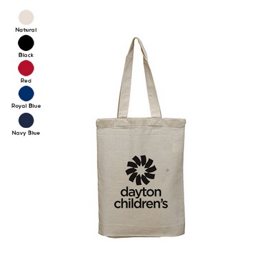 Lightweight Cotton Tote Bag with Bottom Gusset