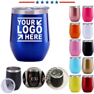 12oz. Stainless Steel Wine Tumblers