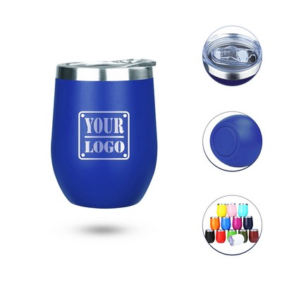 12 oz Stainless Steel Wine Tumbler