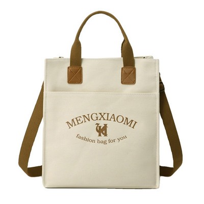 Canvas Tote Handbag Casual Shoulder Work Bag Crossbody